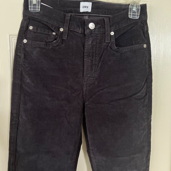 Edwin Corduroy Dark Grey Jeans - Picture 7 of 7